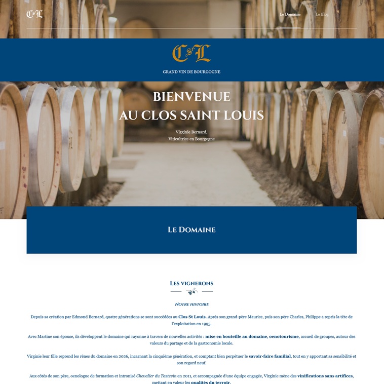 illustration site Domaine Le Clos St Louis
