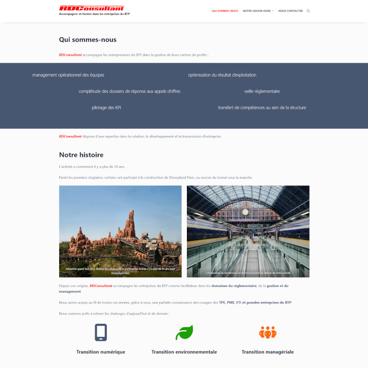 illustration site RDConsultant Formation